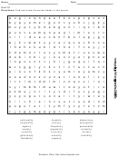 Word Search Crossword Template