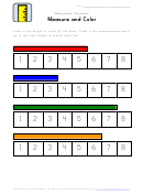 Measure And Color Worksheet