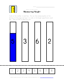 Measuring Height Worksheet