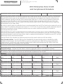 Form Dr 1366 - Enterprise Zone Credit And Carryforward Schedule - 2014