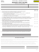 Fillable Form A-7 - Request For A Ruling Printable pdf