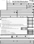 Form Tt-385 - New York State Estate Tax Return Printable pdf