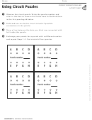 Using Circuit Puzzles Physics Worksheet