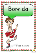 Welsh Language Rugby Players Classroom Poster Template
