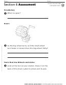 Section 6 Assessment Wheels And Axles And Gears Physics Worksheet