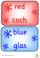 English/welsh Bilingual Color Cards