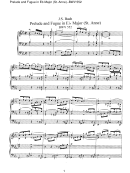 Prelude And Fugue In Eb Major (st. Anne) - J.s. Bach Sheet Music