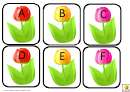Tulip Alphabet Cards Template - Uppercase Letters