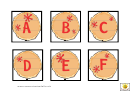 Pancake Alphabet Cards Template - Uppercase Letters