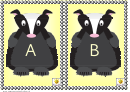 Bagder Alphabet Cards Template - Uppercase Letters