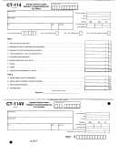 Form Ct-114 - Kansas Vehicle Leases Retailers' Compensating Use Tax Return