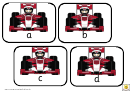 F1 Alphabet Cards Template - Lowercase Letters