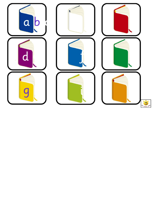 Little Books Alphabet And Phonics Cards Template Printable pdf