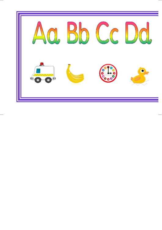 Simple Alphabet Banner Np Template Printable pdf