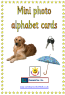 Mini Photo Alphabet Cards Template - Lowercase Letters