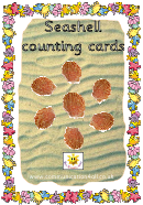 Seashell Classroom Counting Poster Template Set