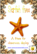 Starfish Fives Classroom Poster Template Set