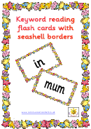 Keyword Vocabulary Card Template Set