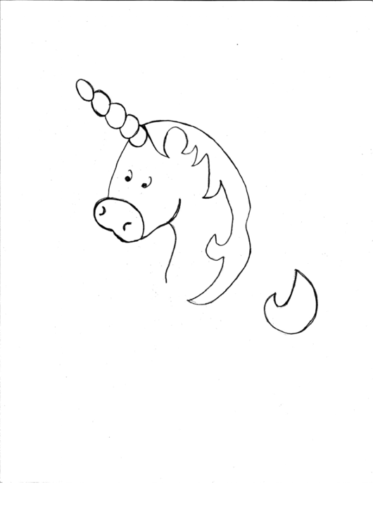 Unicorn Craft Template Printable pdf