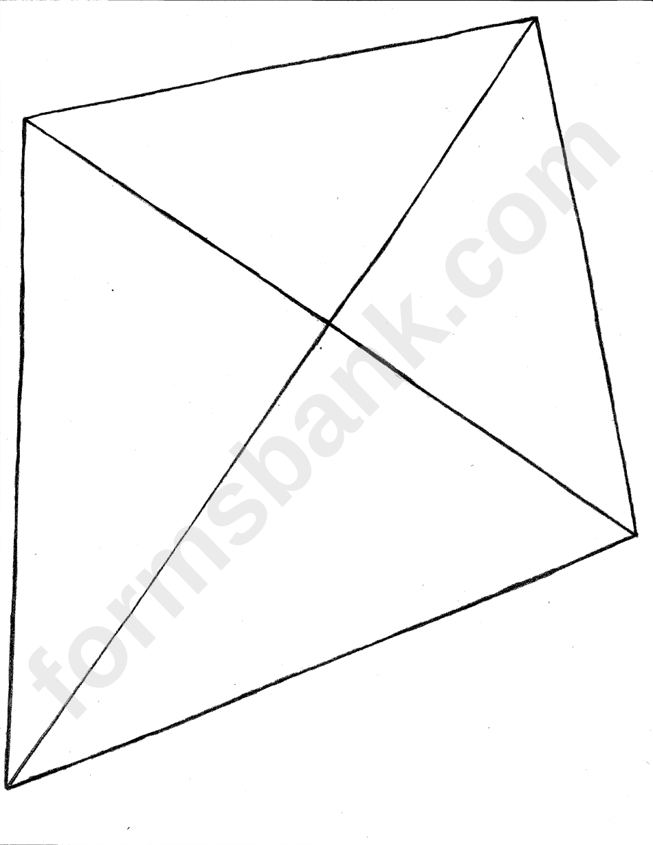 Printable Cut Out Kite Template