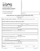 Certificate Of Dissolution (domestic/wa) - Limited Liability Company