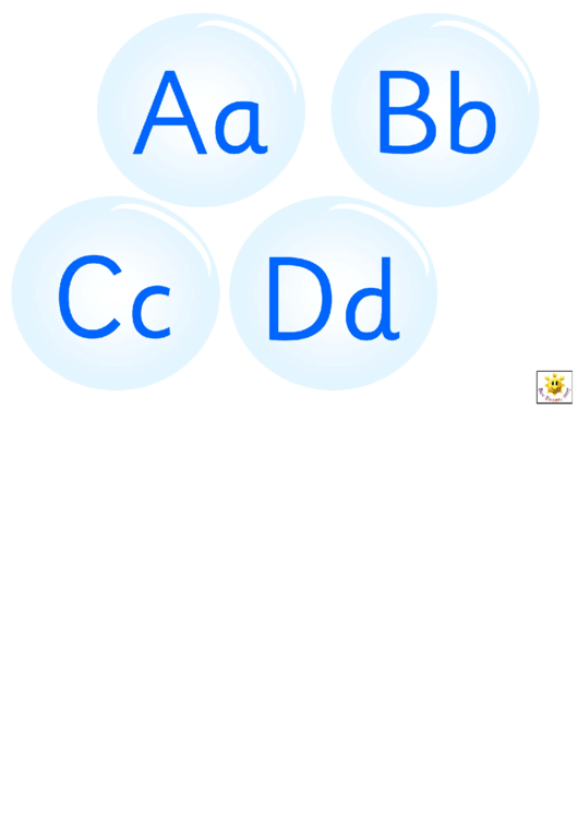 Bubbles Alphabet Template Printable pdf