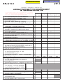 Fillable Form Ar2210a - Annualized Penalty For Underpayment Of Estimated Income Tax - 2012 Printable pdf