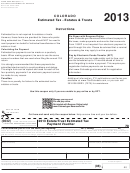 Form 105ep - Estimated Tax - Estates & Trusts - 2013