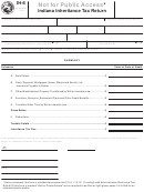 Fillable Form Ih-6 -Indiana Inheritance Tax Return Printable pdf