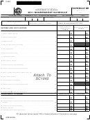 Schedule Nr - Nonresident Schedule - 2011