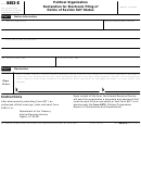 Form 8453-x - Political Organization Declaration For Electronic Filing Of Notice Of Section 527 Status