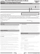 California Form 590-p - Nonresident Withholding Exemption Certificate For Previously Reported Income