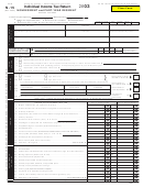 Fillable Form N-15 - Individual Income Tax Return - Hawaii Department Of Taxation - 2003 Printable pdf