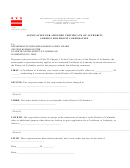 Application For Amended Certificate Of Authority Foreign For Profit Corporation Form