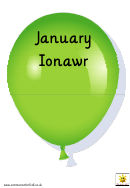 English/welsh Bilingual Birthday Balloons Classroom Poster Templates Printable pdf