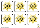 Alphabet Cards Template Printable pdf