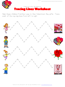 Tracing Lines Valentine's Day Worksheet