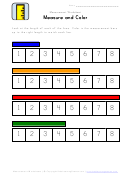 Measure And Color Worksheet