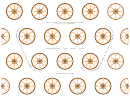 Circle And Diagonal Pattern Templates For Macaron Piping