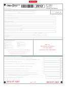 Form It 1041 - Fiduciary Income Tax Return - 2012