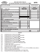 Form 1040nr - Alternative Business Calculation Adjustment - 2015