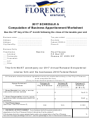 Schedule A - Computation Of Business Apportionment Worksheet - 2017