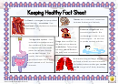 Keeping Healthy Fact Sheet Classroom Poster Template