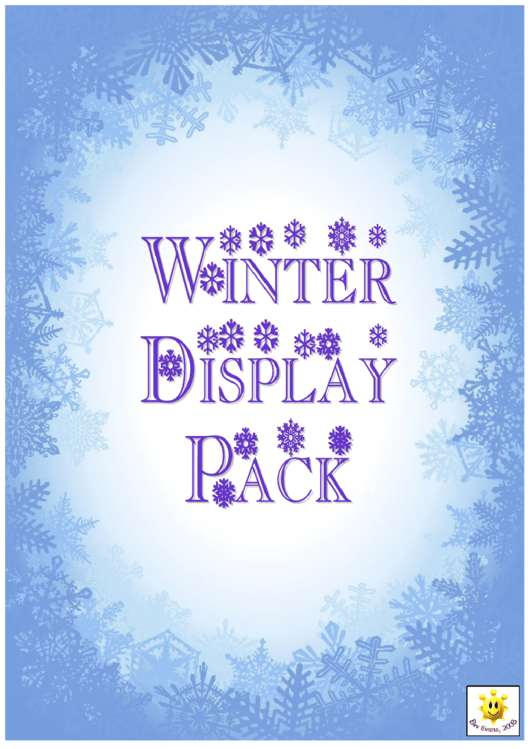Winter Vocabulary Cards Templates Printable pdf