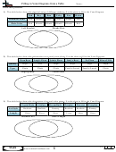Filling In Venn Diagrams From A Table Worksheet Template With Answer Key