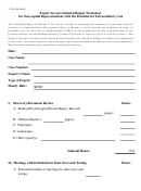 Form Cja 28e - Expert Services Detailed Budget Worksheet For Non-capital Representations With The Potential For Extraordinary Cost