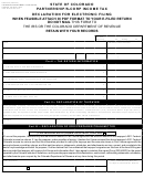 Form Dr 8453p - Partnership/s-corp Income Tax Declaration For Electronic Filing When Feasible Attach In Pdf Format To Your E-filed Return