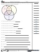 Reading A Venn Diagram Worksheet Template With Answer Key