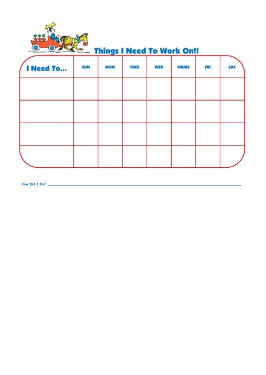 Things I Need To Work On Template - Mulberry Printable pdf