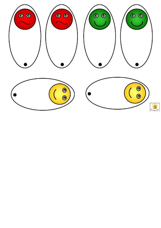 Traffic Lights With Faces Template Printable pdf